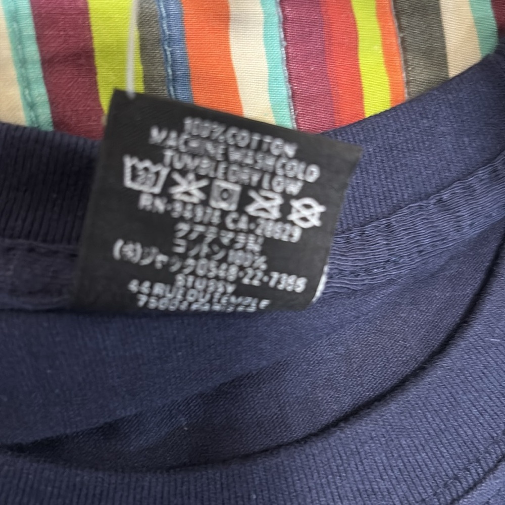 Sale Super rare Stussy Navy soda can Tee with Green Graphic size medium new - Picture 11 of 12